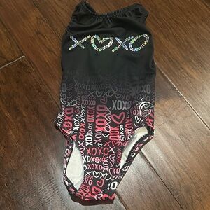 Garland Activewear Black and White Leotard